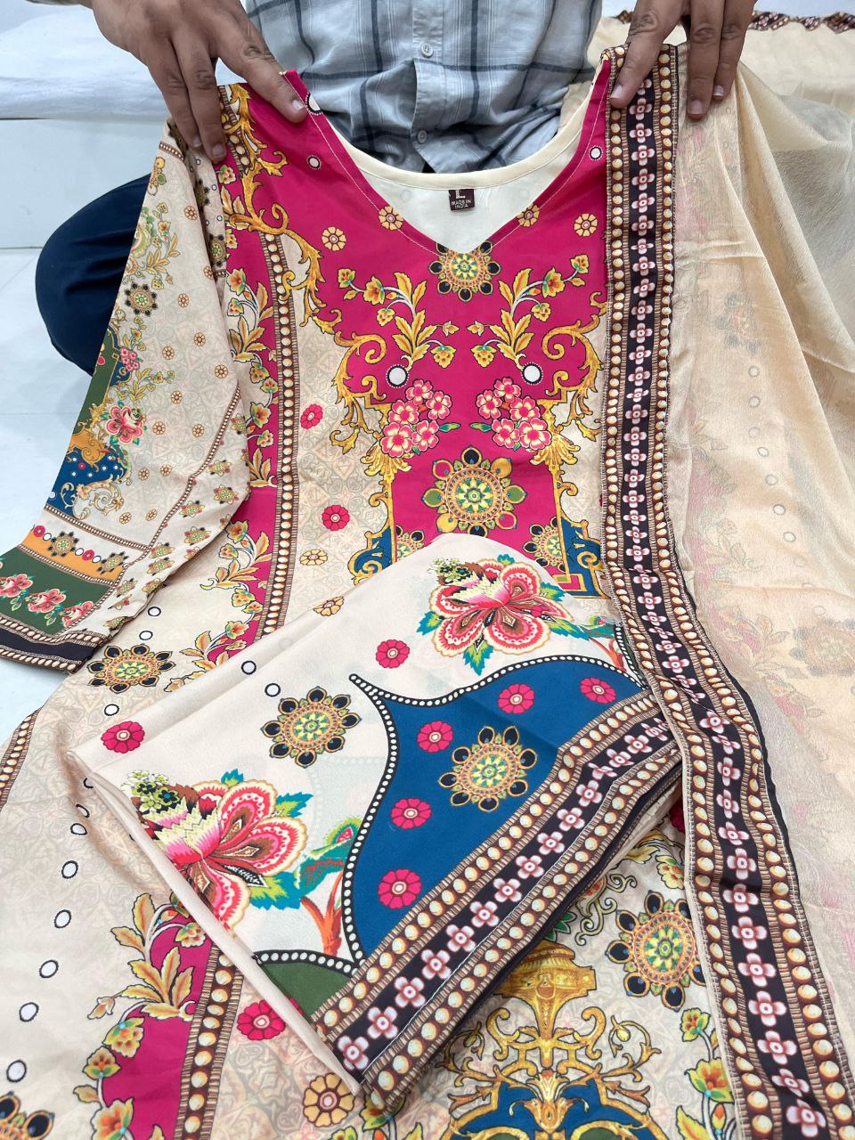 Noori Anarkali Palazzo Set with Dupatta – Festive Wear