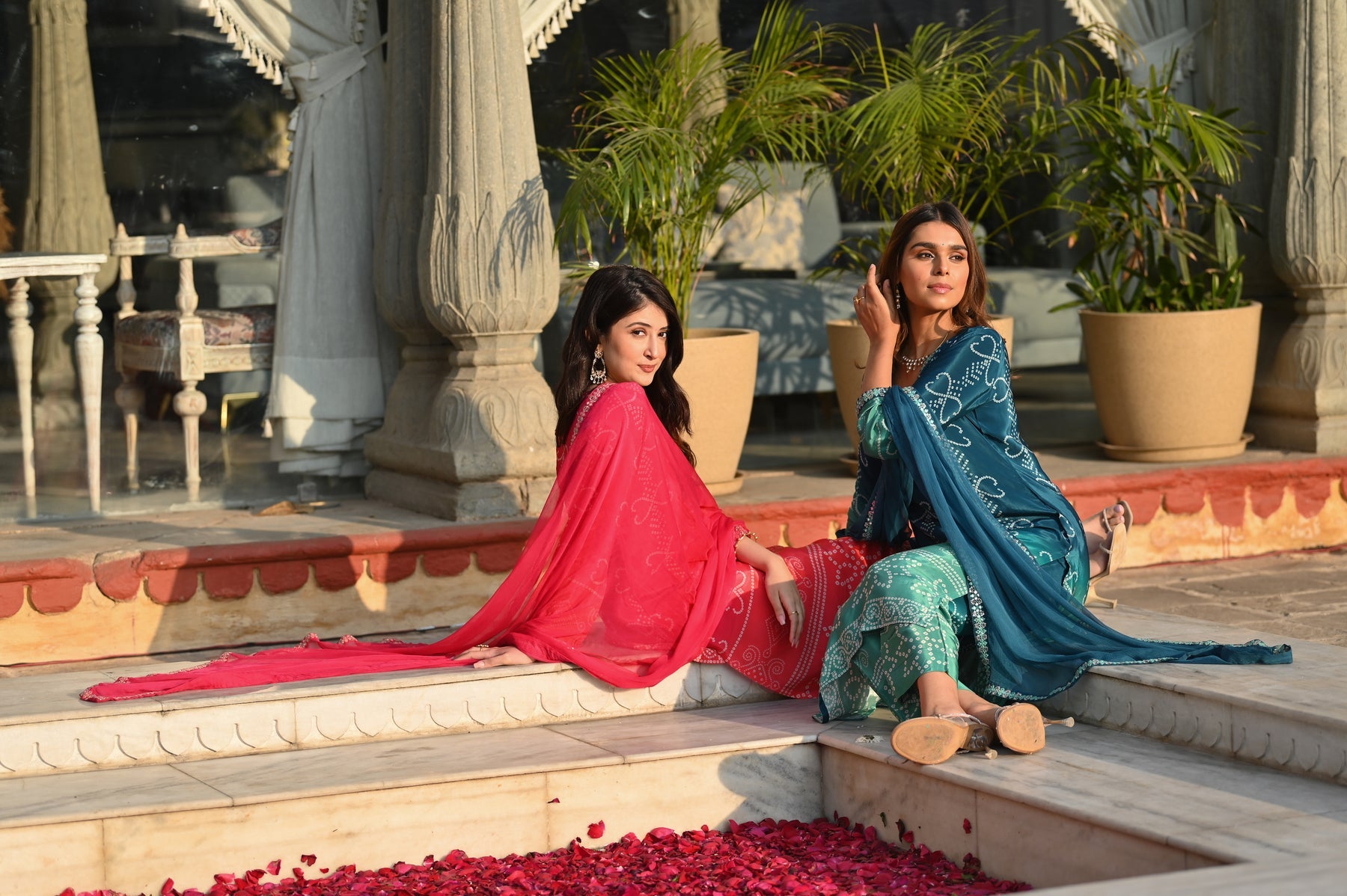 Soft Chinnon Silk Embroidered Suit Set