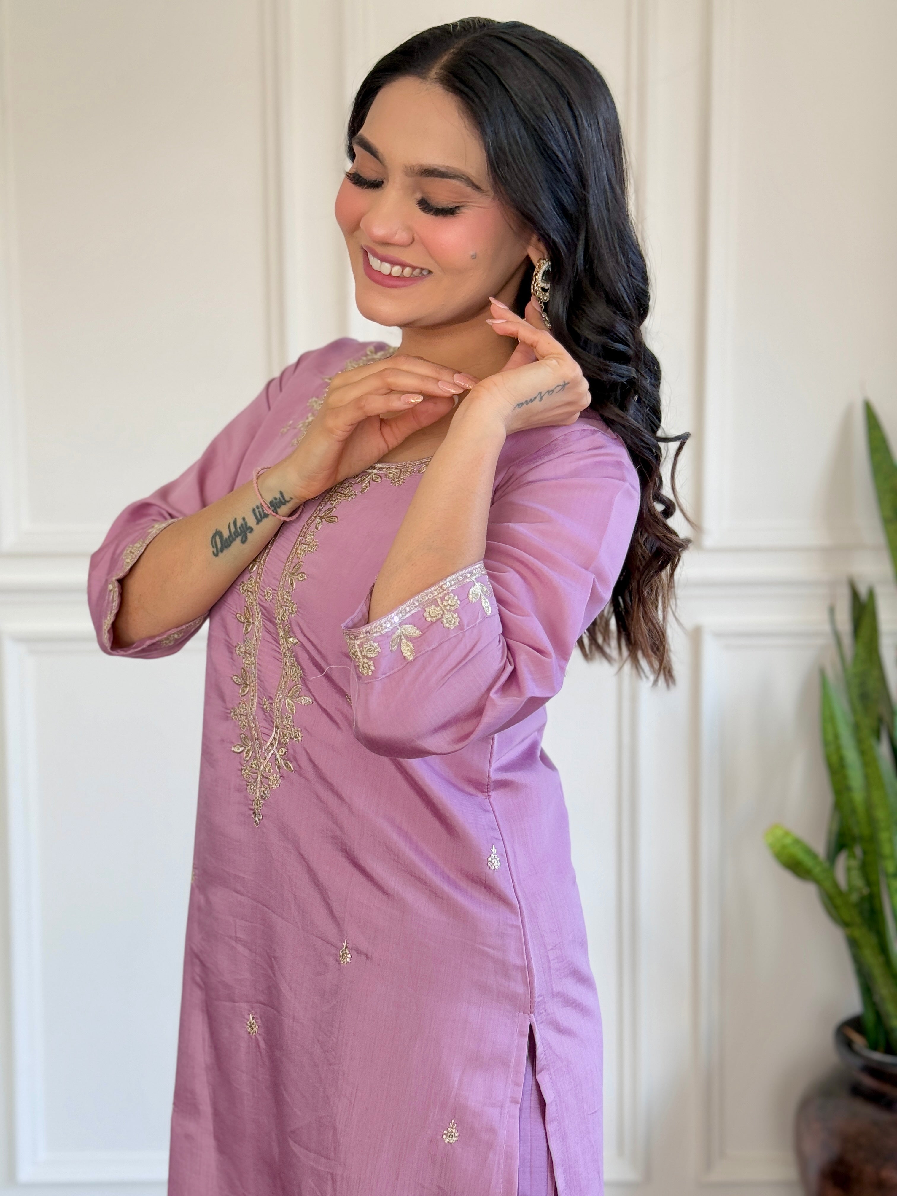 Women Embroidered CHANDERI & Jacquard Butti DUPAATA SET
