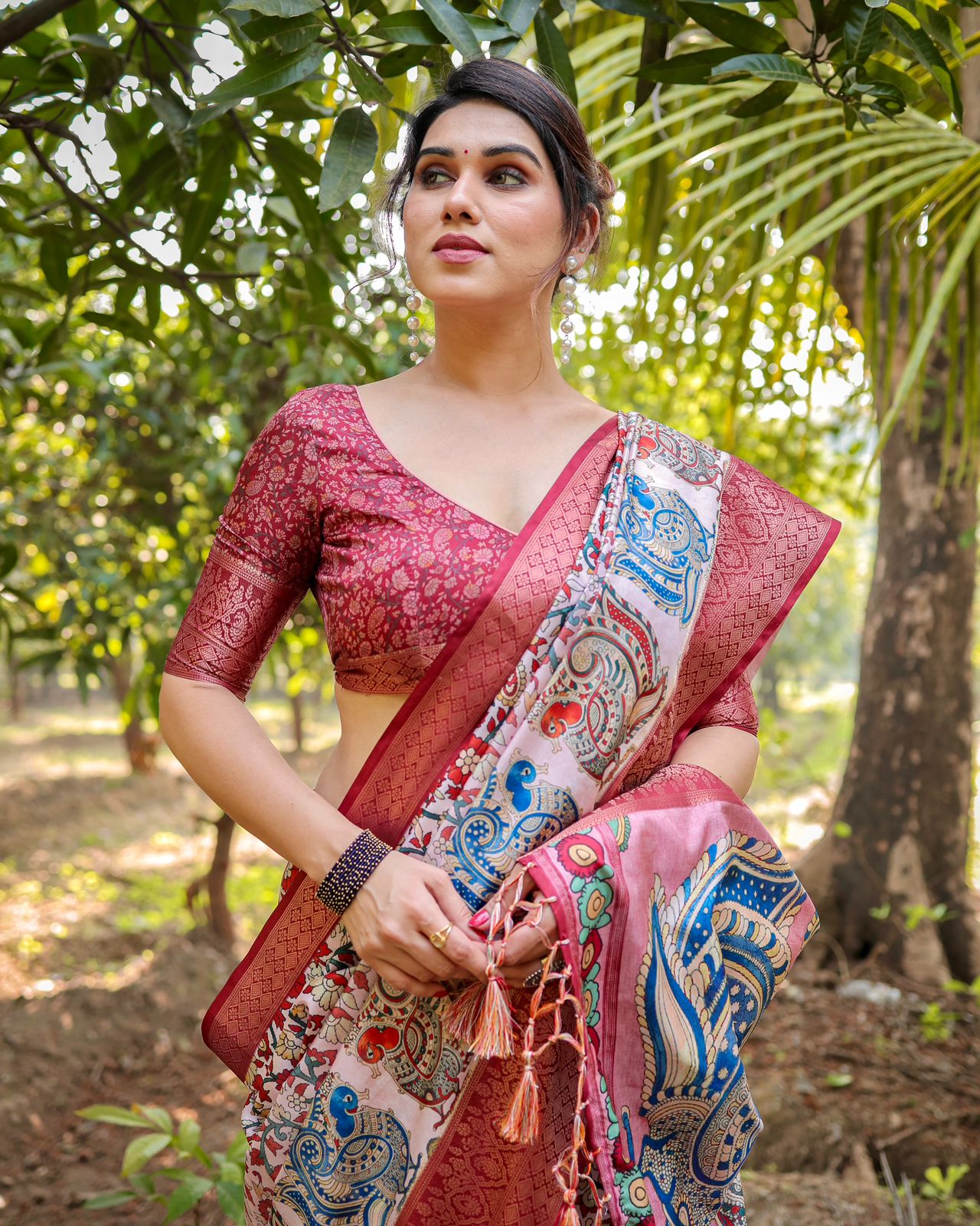 Premium Tussar Silk Saree