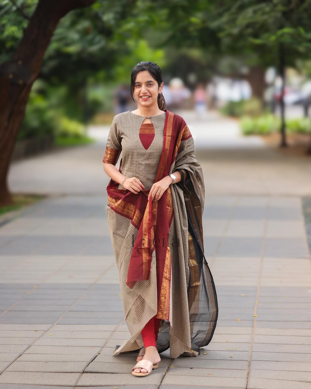 South Cotton Kurti Set with Leggings