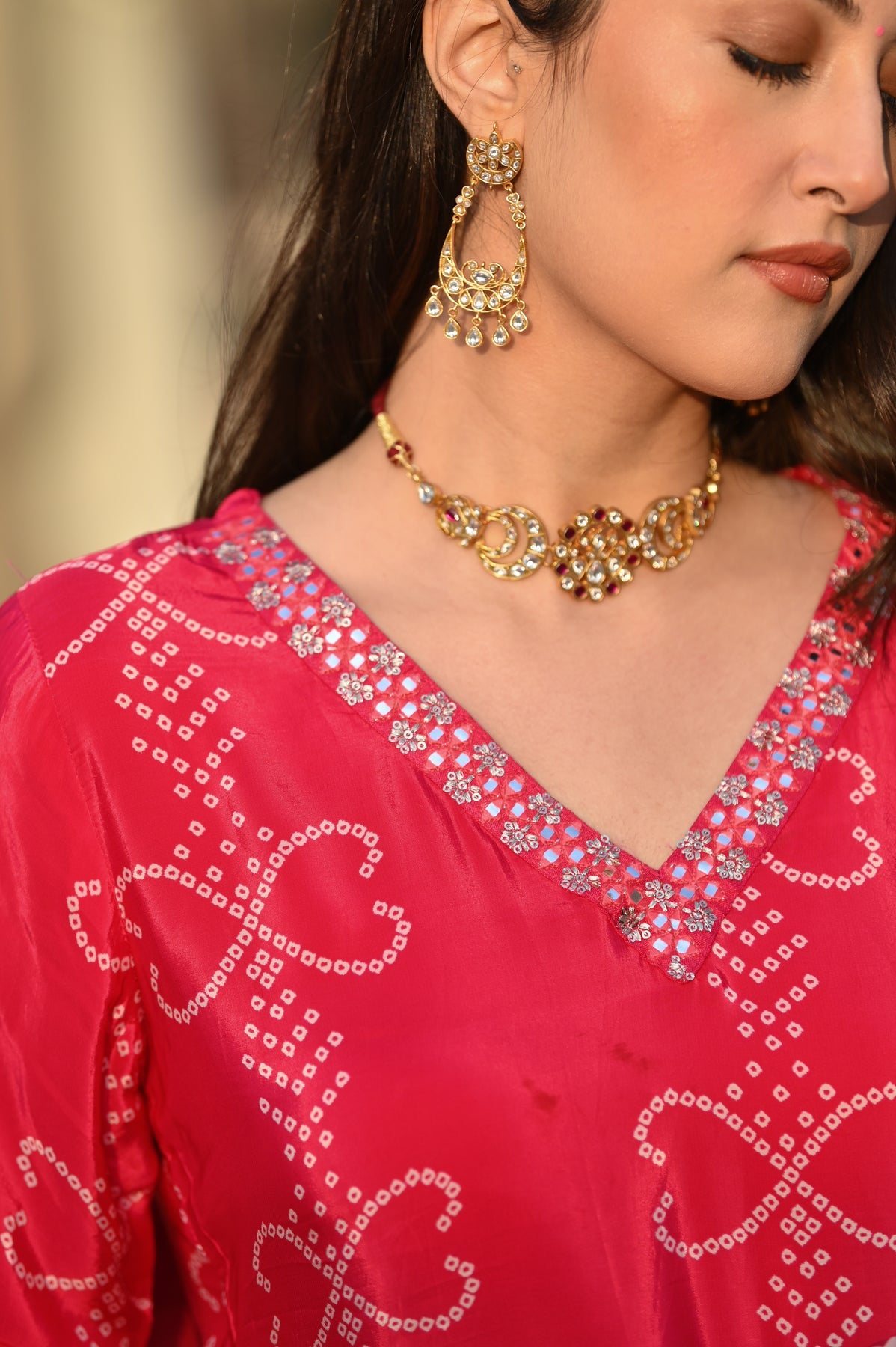 Soft Chinnon Silk Embroidered Suit Set
