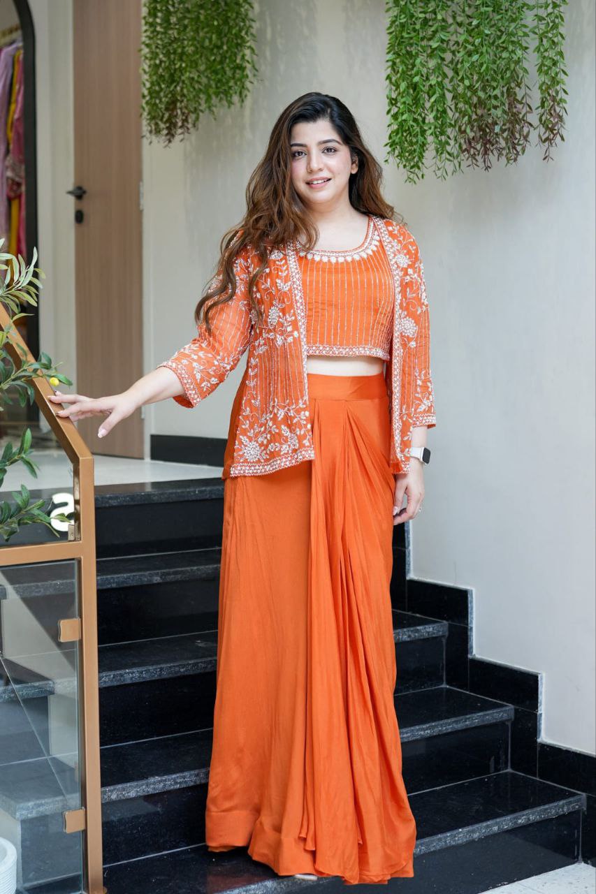 Indo Western Dhoti Set - Festive Wear